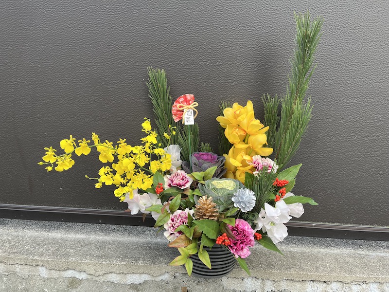 お正月アレンジメント2024-1