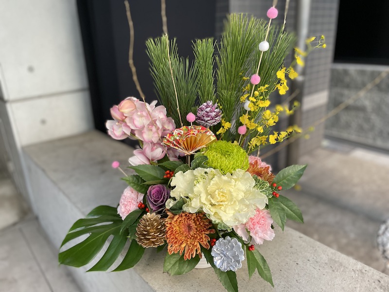 お正月アレンジメント2022−1