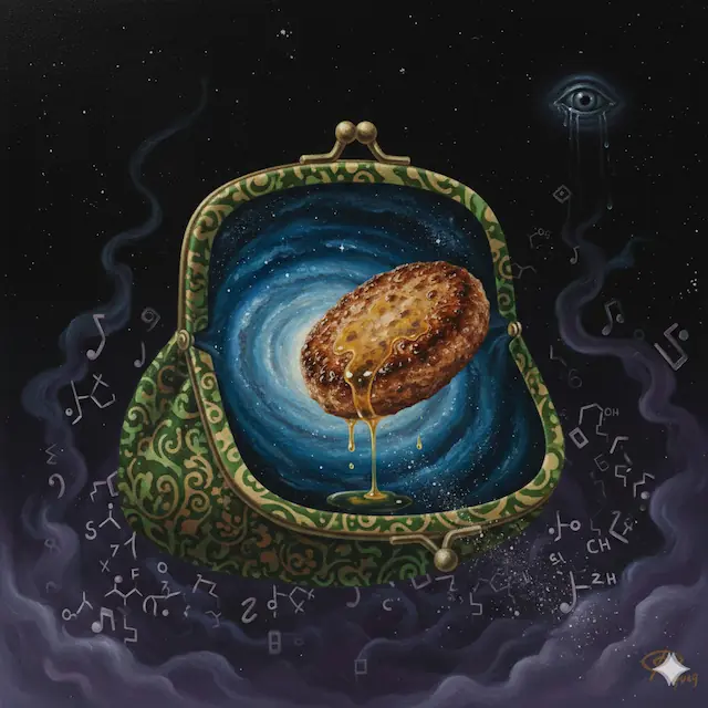 がま口とハンバーグ