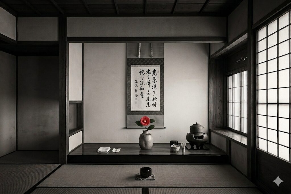 geminiに書いてもらったお茶室の絵。