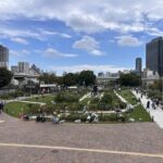 バラ園全景。